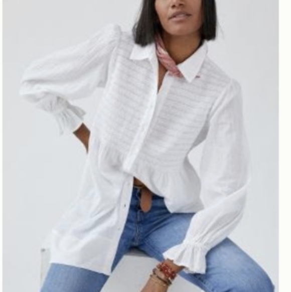 Anthropologie Tops - Anthropologie Vicki Smocked Tunic